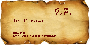 Ipi Placida névjegykártya